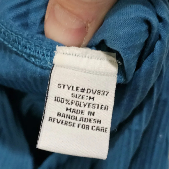 Andres Velasco M Blue Ribbed Button Shirt Y2K International Male Undergear - Picture 5 of 7